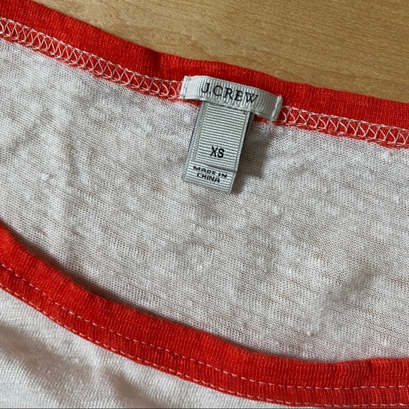 Factory Colorblock Linen Baseball 3/4 Length Tee - Picture 3 of 3